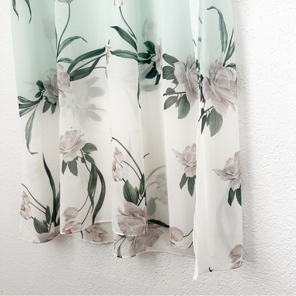 Ted Baker London Finlay Maxi Cover-Up Kimono Mint Green Coverup — Size M - Picture 7 of 12